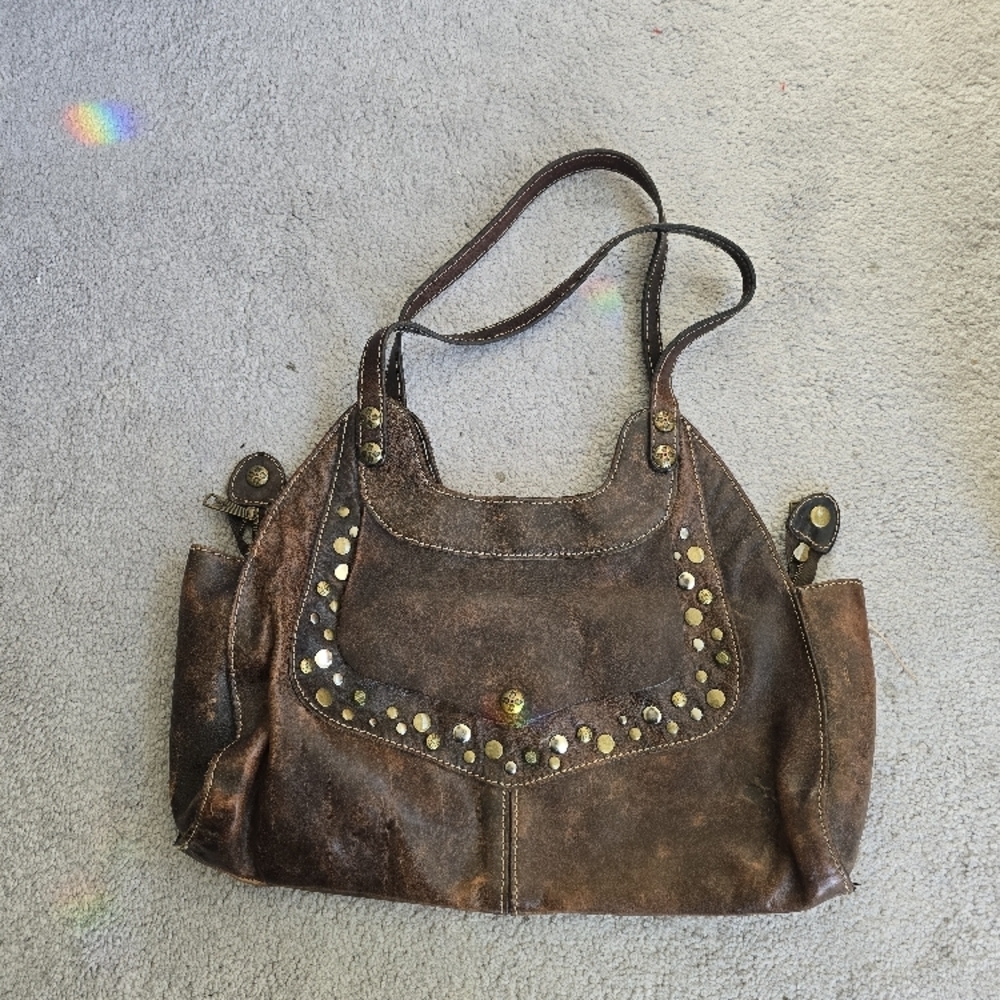 Patricia Nash Brown Shoulder Bag